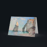 Claude Monet - Cliffs at Etretat Card<br><div class="desc">Cliffs at Etretat (Les Falaises à Étretat) - Claude Monet,  Oil on Canvas,  1885</div>