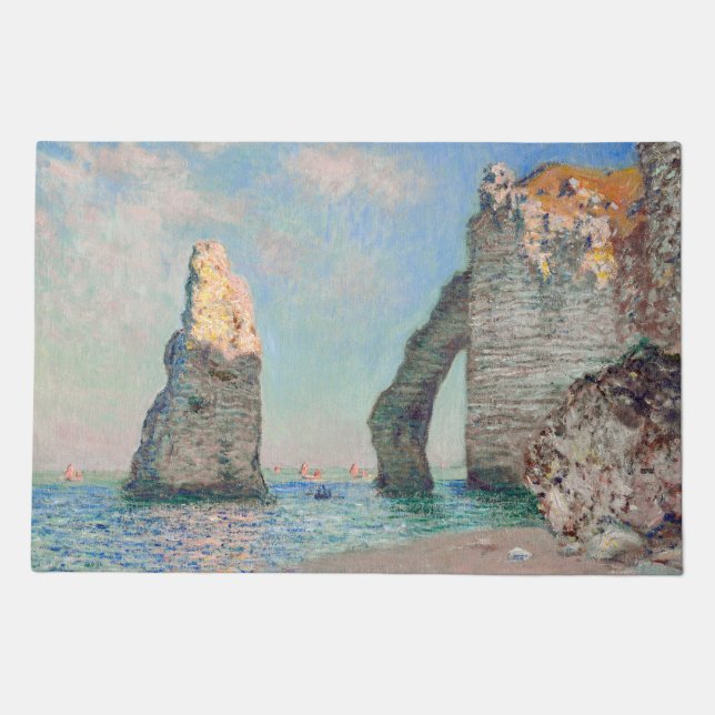 Claude Monet - Cliffs at Etretat Doormat (Front)