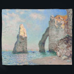 Claude Monet - Cliffs at Etretat Fleece Blanket<br><div class="desc">Cliffs at Etretat (Les Falaises à Étretat) - Claude Monet,  Oil on Canvas,  1885</div>