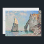 Claude Monet - Cliffs at Etretat Invitation<br><div class="desc">Cliffs at Etretat (Les Falaises à Étretat) - Claude Monet,  Oil on Canvas,  1885</div>