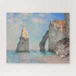 Claude Monet - Cliffs at Etretat Jigsaw Puzzle<br><div class="desc">Cliffs at Etretat (Les Falaises à Étretat) - Claude Monet,  Oil on Canvas,  1885</div>