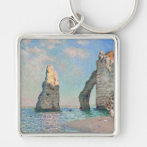 Claude Monet _ Cliffs at Etretat Keychain