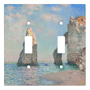 Claude Monet - Cliffs at Etretat Light Switch Cover