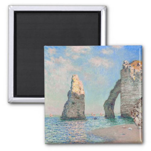 Claude Monet _ Cliffs at Etretat Magnet