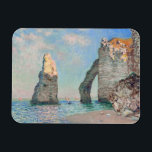 Claude Monet - Cliffs at Etretat Magnet<br><div class="desc">Cliffs at Etretat (Les Falaises à Étretat) - Claude Monet,  Oil on Canvas,  1885</div>