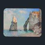 Claude Monet - Cliffs at Etretat Magnet<br><div class="desc">Cliffs at Etretat (Les Falaises à Étretat) - Claude Monet,  Oil on Canvas,  1885</div>