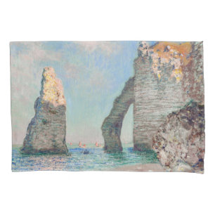 Claude Monet - Cliffs at Etretat Pillow Case