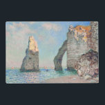 Claude Monet - Cliffs at Etretat Placemat<br><div class="desc">Cliffs at Etretat (Les Falaises à Étretat) - Claude Monet,  Oil on Canvas,  1885</div>