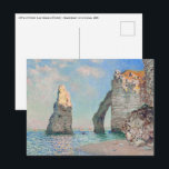 Claude Monet - Cliffs at Etretat Postcard<br><div class="desc">Cliffs at Etretat (Les Falaises à Étretat) - Claude Monet,  Oil on Canvas,  1885</div>
