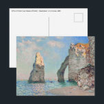 Claude Monet - Cliffs at Etretat Postcard<br><div class="desc">Cliffs at Etretat (Les Falaises à Étretat) - Claude Monet,  Oil on Canvas,  1885</div>