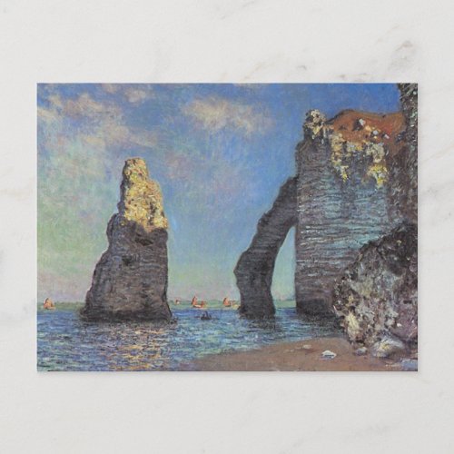 Claude Monet _ Cliffs at Etretat Postcard