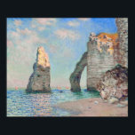 Claude Monet - Cliffs at Etretat Poster<br><div class="desc">Cliffs at Etretat (Les Falaises à Étretat) - Claude Monet,  Oil on Canvas,  1885</div>