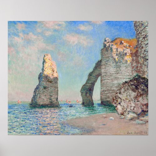 Claude Monet _ Cliffs at Etretat Poster