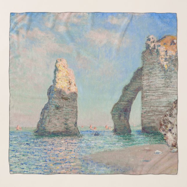 Claude Monet - Cliffs at Etretat Scarf (Front)
