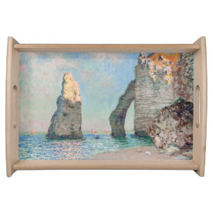 Claude Monet - Cliffs at Etretat Serving Tray