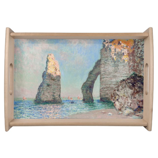 Claude Monet - Cliffs at Etretat Serving Tray (Front)
