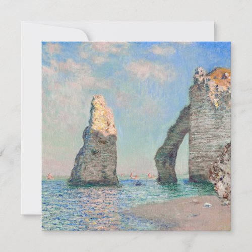 Claude Monet _ Cliffs at Etretat Thank You Card