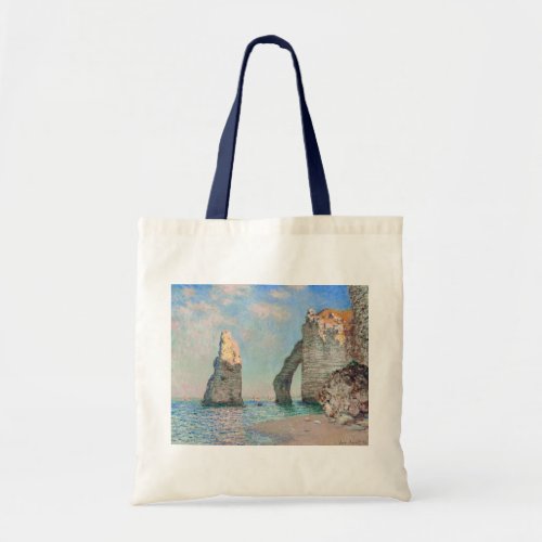 Claude Monet _ Cliffs at Etretat Tote Bag