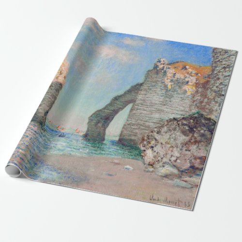 Claude Monet _ Cliffs at Etretat Wrapping Paper
