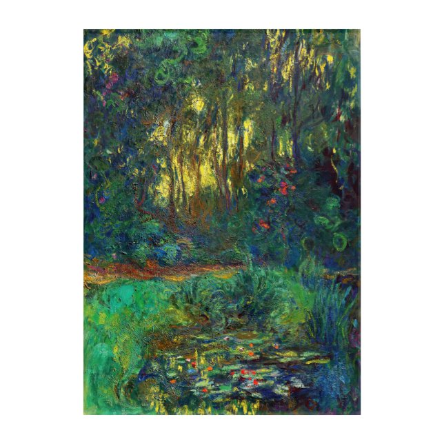 Claude Monet - Corner of a Pond with Waterlilies Acrylic Print (Front)