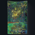 Claude Monet - Corner of a Pond with Waterlilies Banner<br><div class="desc">Coin du bassin aux nympheas / Corner of a Pond with Waterlilies - Claude Monet,  Oil on Canvas,  1918</div>