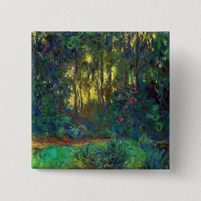 Claude Monet - Corner of a Pond with Waterlilies Button (Front)