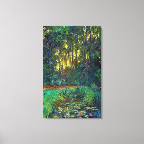 Claude Monet _ Corner of a Pond with Waterlilies Canvas Print