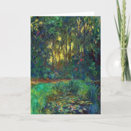 Claude Monet _ Corner of a Pond with Waterlilies Card