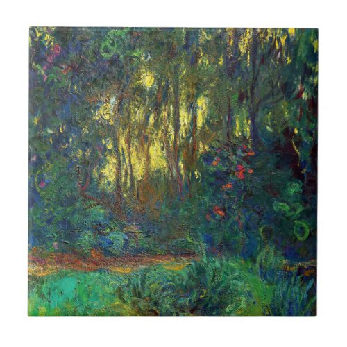 Claude Monet _ Corner of a Pond with Waterlilies Ceramic Tile