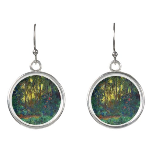 Claude Monet _ Corner of a Pond with Waterlilies Earrings