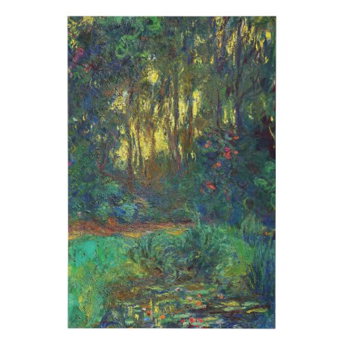 Claude Monet _ Corner of a Pond with Waterlilies Faux Canvas Print