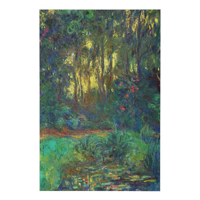 Claude Monet - Corner of a Pond with Waterlilies Faux Canvas Print (Front)