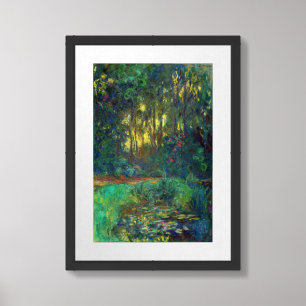 Claude Monet - Corner of a Pond with Waterlilies Framed Art