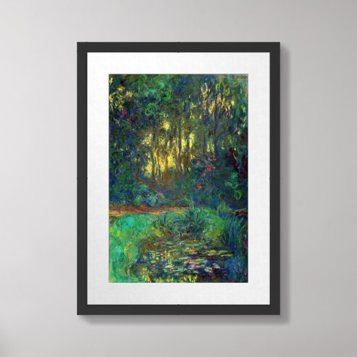 Claude Monet _ Corner of a Pond with Waterlilies Framed Art