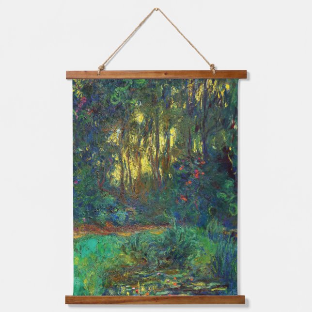 Claude Monet - Corner of a Pond with Waterlilies Hanging Tapestry (Front)