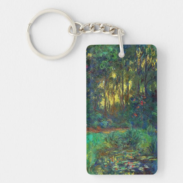 Claude Monet - Corner of a Pond with Waterlilies Keychain (Front)