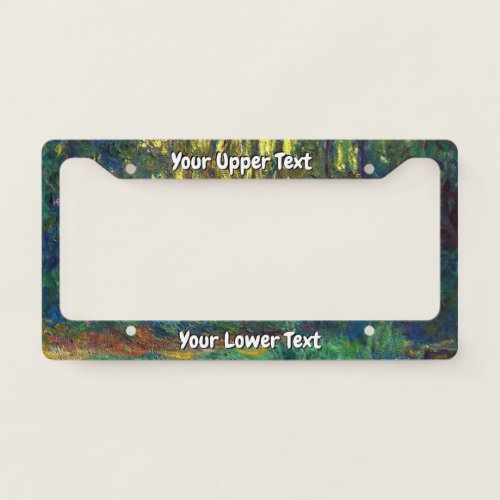 Claude Monet _ Corner of a Pond with Waterlilies License Plate Frame