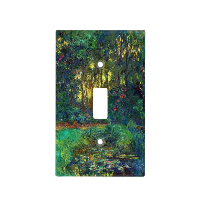 Claude Monet - Corner of a Pond with Waterlilies Light Switch Cover (Front)