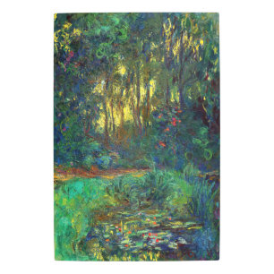 Claude Monet - Corner of a Pond with Waterlilies Metal Print