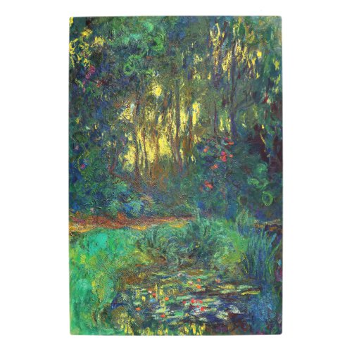Claude Monet _ Corner of a Pond with Waterlilies Metal Print