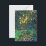 Claude Monet - Corner of a Pond with Waterlilies Note Card<br><div class="desc">Coin du bassin aux nympheas / Corner of a Pond with Waterlilies - Claude Monet,  Oil on Canvas,  1918</div>