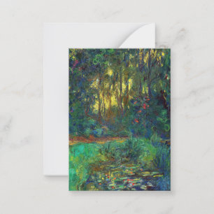 Claude Monet - Corner of a Pond with Waterlilies Note Card
