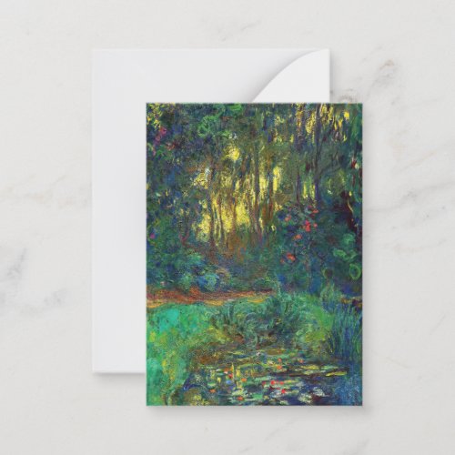 Claude Monet _ Corner of a Pond with Waterlilies Note Card