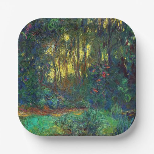 Claude Monet _ Corner of a Pond with Waterlilies Paper Plates
