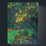 Claude Monet - Corner of a Pond with Waterlilies Paperweight<br><div class="desc">Coin du bassin aux nympheas / Corner of a Pond with Waterlilies - Claude Monet,  Oil on Canvas,  1918</div>