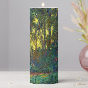 Claude Monet - Corner of a Pond with Waterlilies Pillar Candle