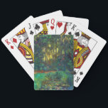 Claude Monet - Corner of a Pond with Waterlilies Poker Cards<br><div class="desc">Coin du bassin aux nympheas / Corner of a Pond with Waterlilies - Claude Monet,  Oil on Canvas,  1918</div>