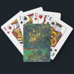 Claude Monet - Corner of a Pond with Waterlilies Poker Cards<br><div class="desc">Coin du bassin aux nympheas / Corner of a Pond with Waterlilies - Claude Monet,  Oil on Canvas,  1918</div>