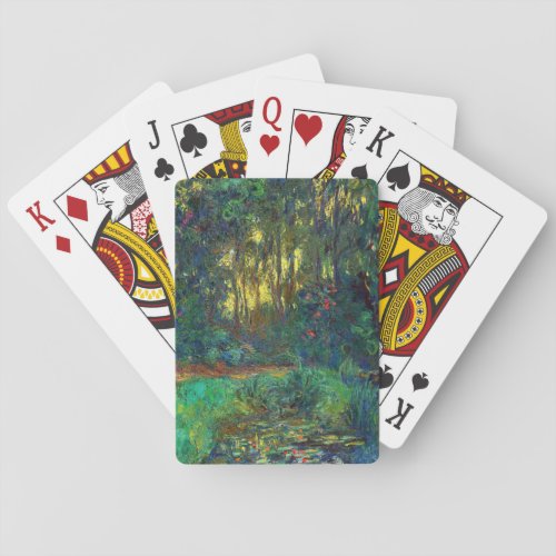 Claude Monet _ Corner of a Pond with Waterlilies Poker Cards