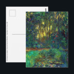 Claude Monet - Corner of a Pond with Waterlilies Postcard<br><div class="desc">Coin du bassin aux nympheas / Corner of a Pond with Waterlilies - Claude Monet,  Oil on Canvas,  1918</div>